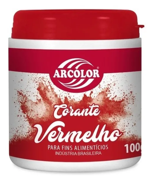 CORANTE ARCOLOR PO VERMELHO 100G