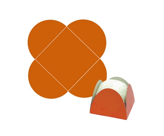 PORTA BOMBOM DAFESTA LARANJA C/50
