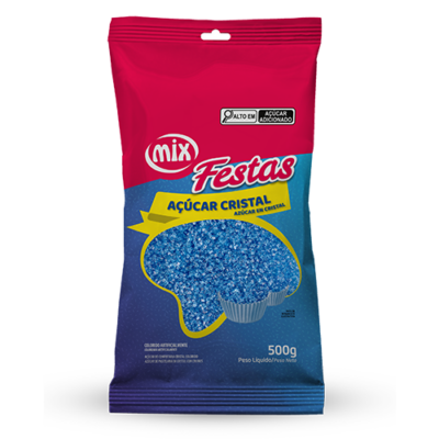 ACUCAR COLORIDO MIX AZUL 500G