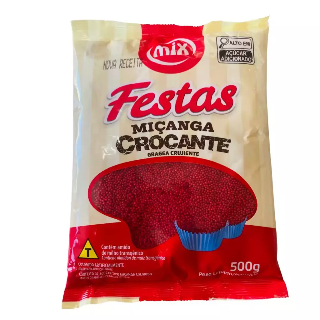 CONFEITO MIX MICANGA VERMELHA 500G