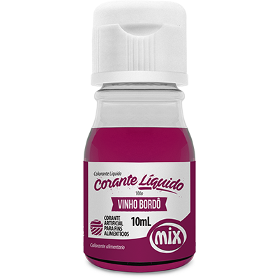 CORANTE MIX LIQ VINHO BORDO 10ML