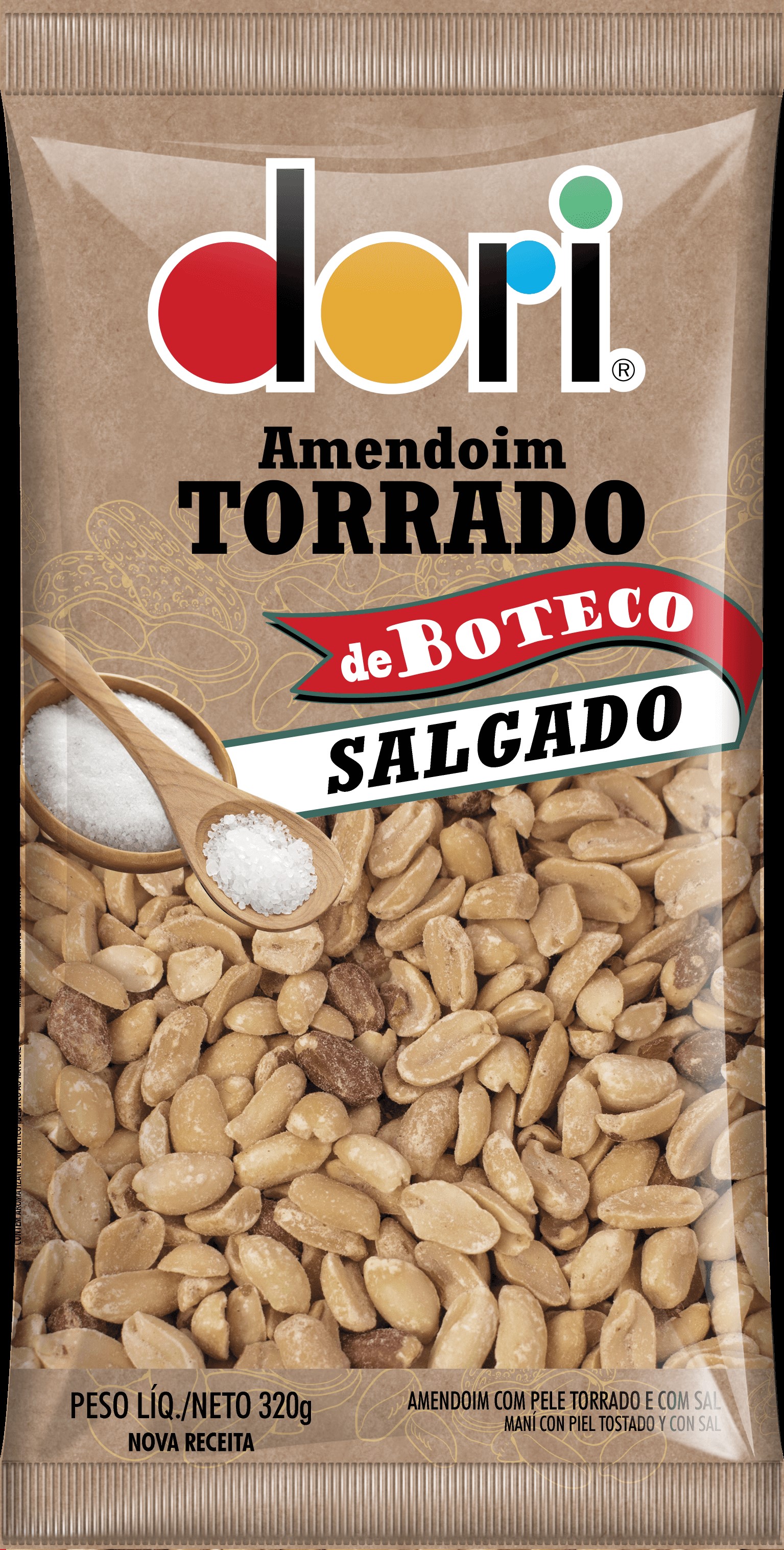 AMENDOIM DORI TORRADO BOTECO SALG 320G