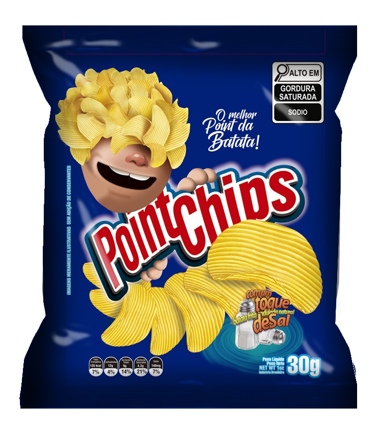 BATATA POINTCHIPS 30G NATURAL | Pipocão