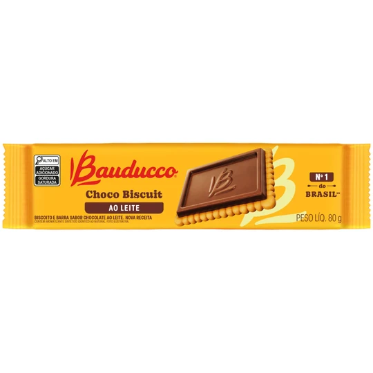BISC BAUDUCCO CHOCOBISCUIT AO LEITE 80G
