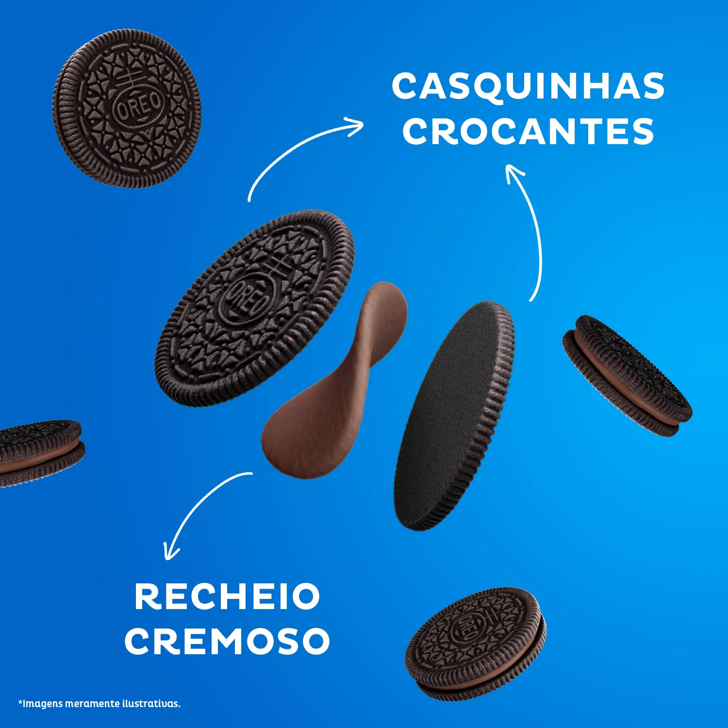 Oreo Bisc BISC RECH OREO CHOCOLATE 90G | Pipocão