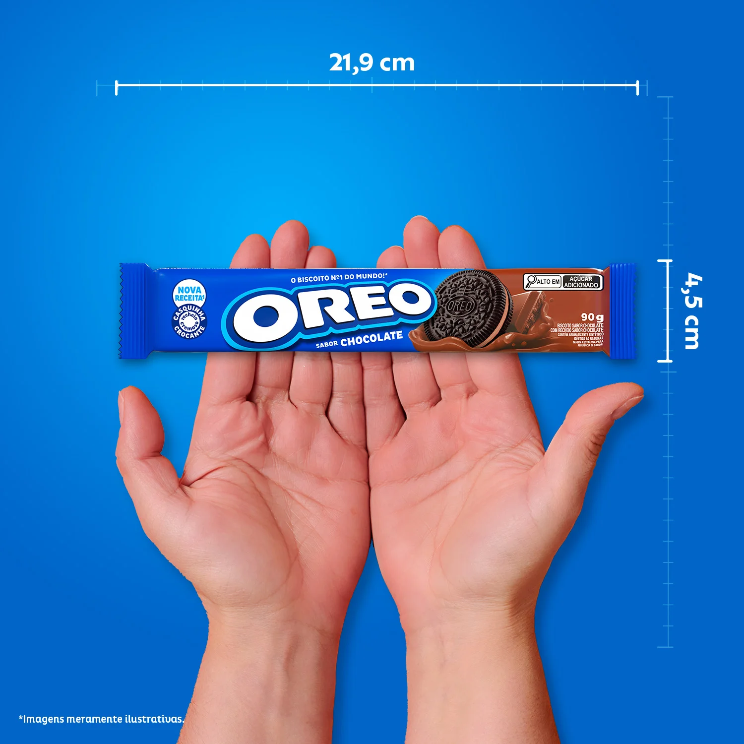 Oreo Bisc BISC RECH OREO CHOCOLATE 90G | Pipocão