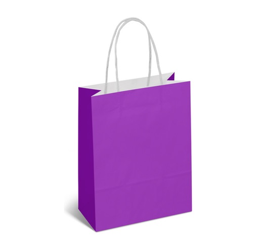 SACO PAPEL LULE ROXO 18X09X24CM C/10