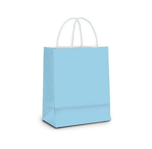 SACO PAPEL LULE AZUL BB 18X09X24CM C/10