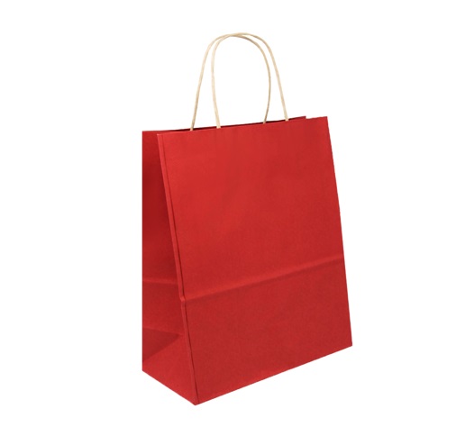 SACO PAPEL LULE VERMELHO 18X09X24CM C/10