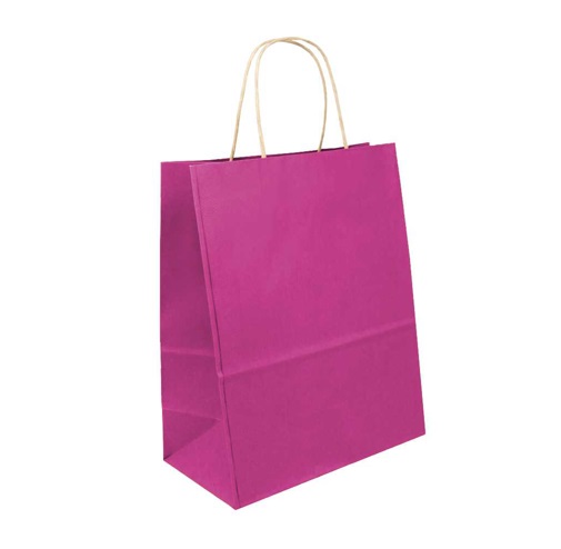 SACO PAPEL LULE PINK 18X09X24CM C/10