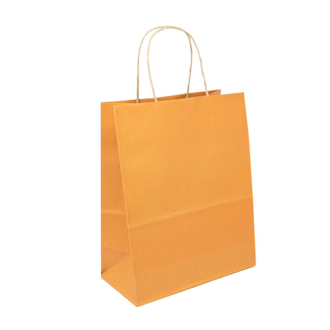 SACO PAPEL LULE LARANJA 18X09X24CM C/10