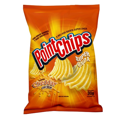 BATATA POINTCHIPS 30G CHEDDAR C/BACON