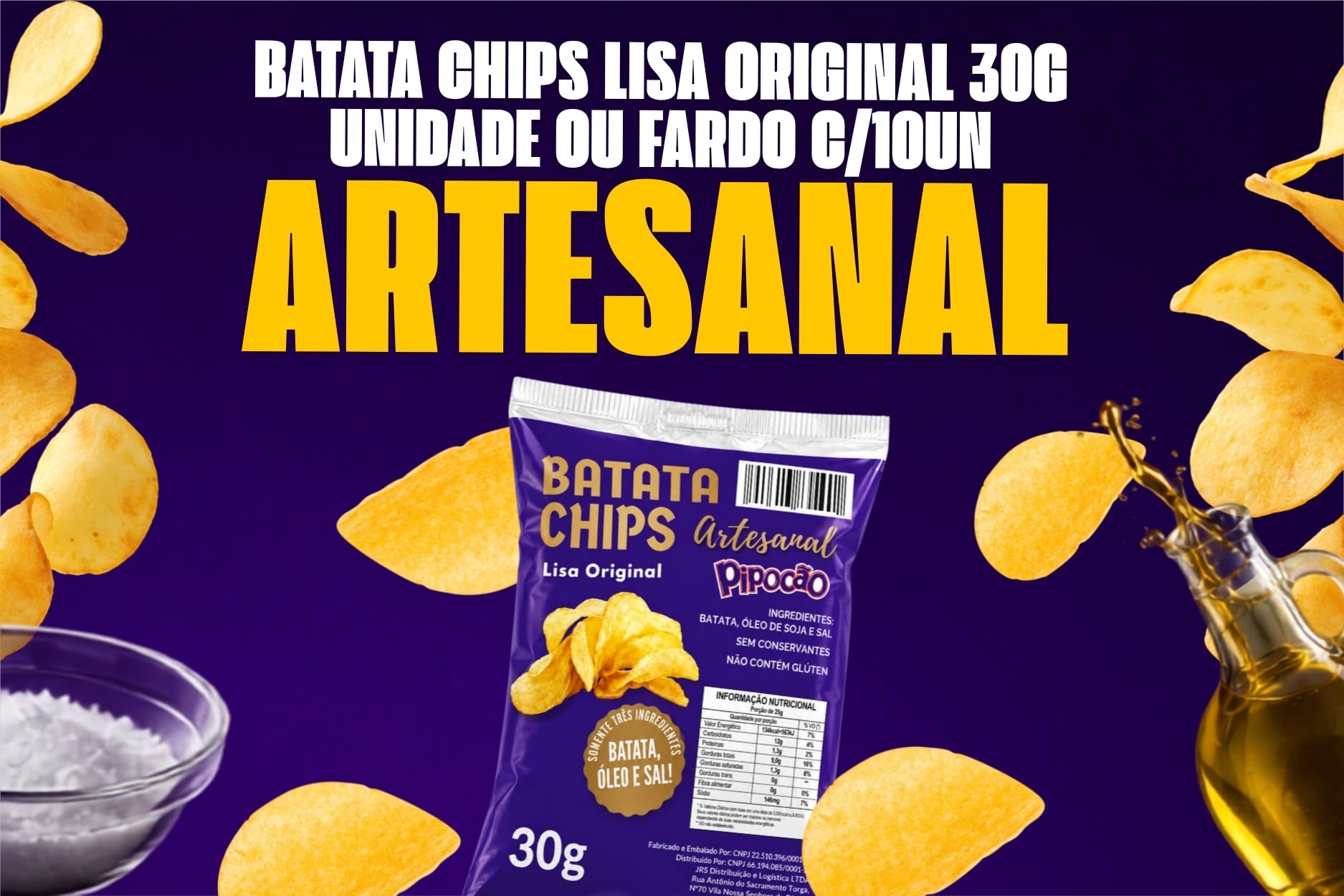 OS MELHORES PRODUTOS: BATATA CHIPS PIPOCÃO 