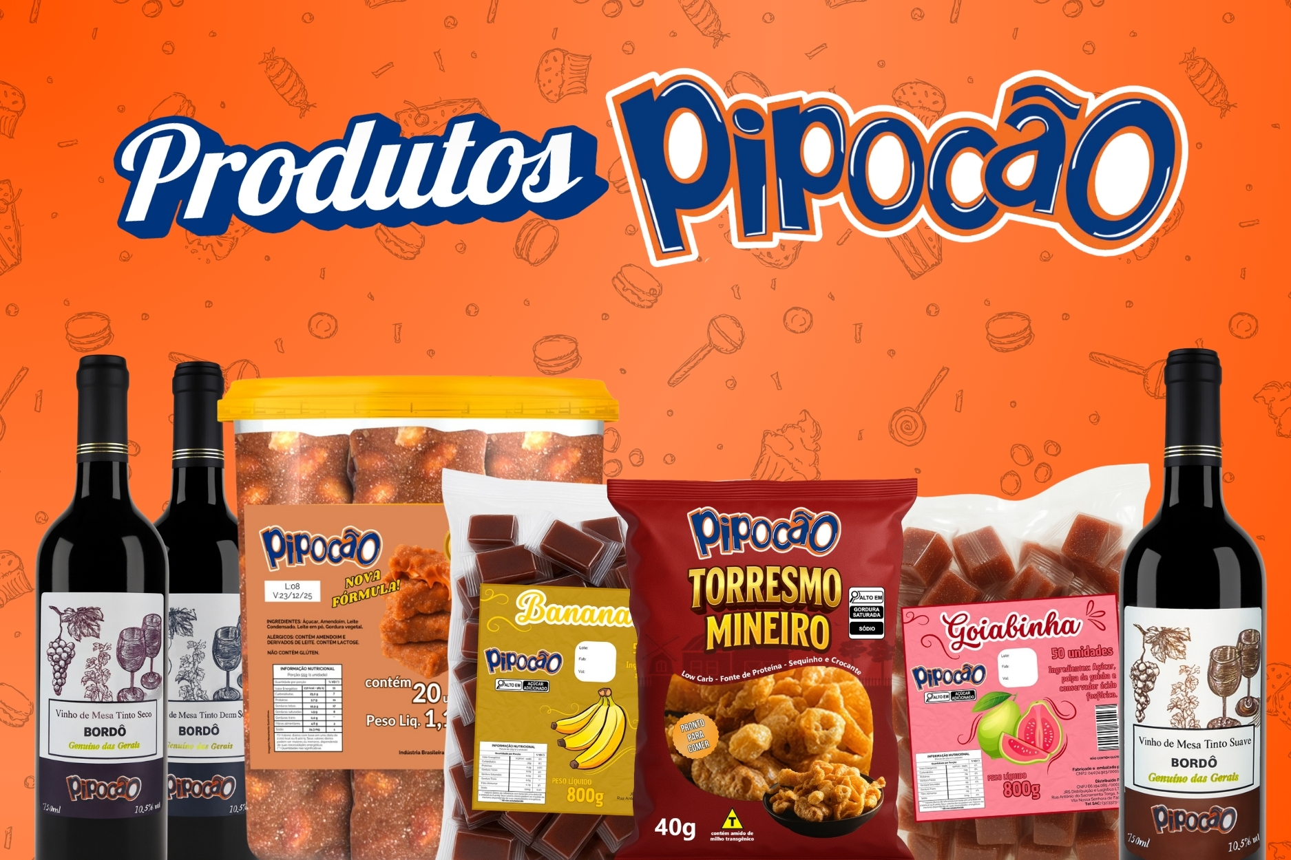PRODUTOS PIPOCAO