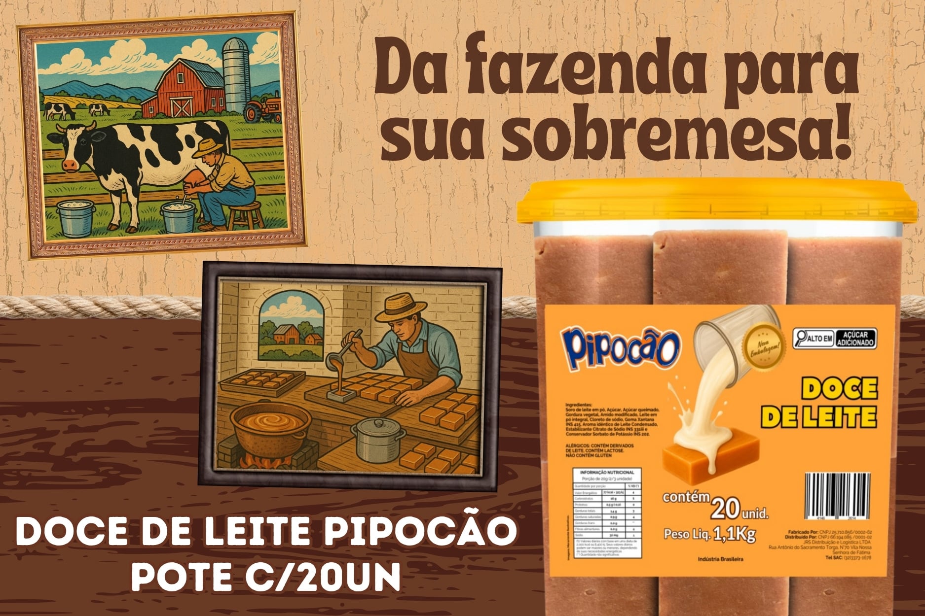 OS MELHORES PRODUTOS: DOCE DE LEITE PIPOCAO